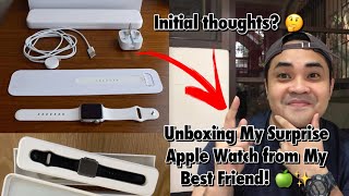 UNBOXING MY SURPRISE APPLE WATCH FROM MY BEST FRIEND + SHARING MY INITIAL THOUGHTS | Jaden Yael