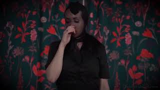 Nylon masked burglar girl