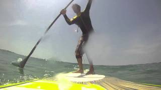 preview picture of video 'Rainha Beach SUP TEST WOOD 9,2'
