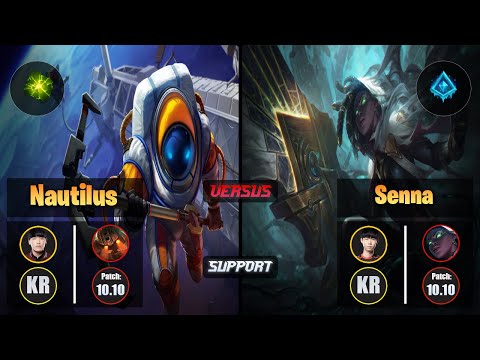 Kellin NAUTILUS (Support) [Aftershock] VS Lehends SENNA - Challenger KR Patch 10.10