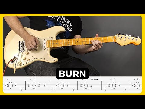 Burn - Deep Purple | Tabs | Guitar Lesson | Cover | Tutorial | Solo | All Guitar Parts