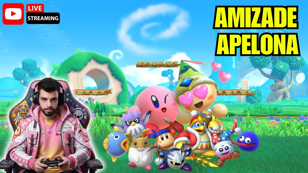 KIRBY STAR ALLIES: O Poder da AMIZADE APELONA! 💖 (Live Gameplay)
