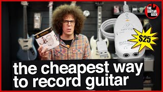 Video thumbnail for The cheapest guitar recording device I could find - Behringer Guitar Link UCG102 Review by TheGuitarGeek