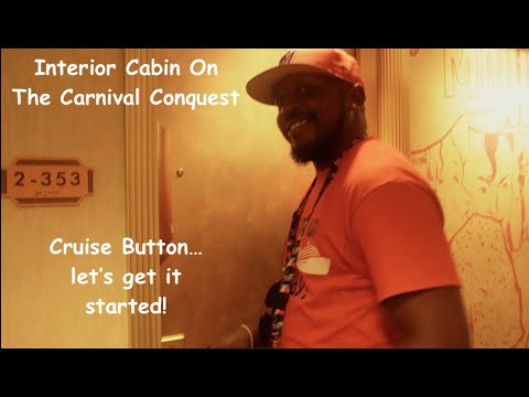 CARNIVAL CONQUEST INTERIOR CABIN 2353 4C CATEGORY TOUR. BLOOPERS TOWARDS THE END!