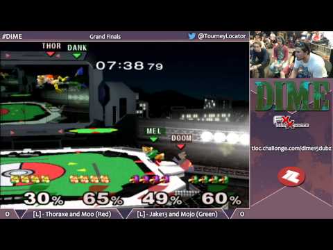 DIME 15 Melee - Thoraxe and Moophobia (Red) vs Mojo and Jake13 (Green) - Grand Finals
