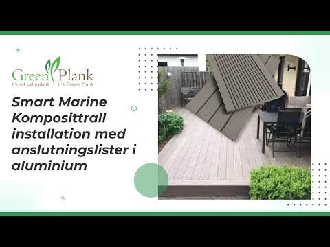 Smart Marine Komposittrall installation med anslutningslister i aluminium  😍