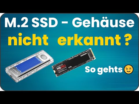 M.2 SSD enclosure not recognized – Installing & setting up an M.2 SSD