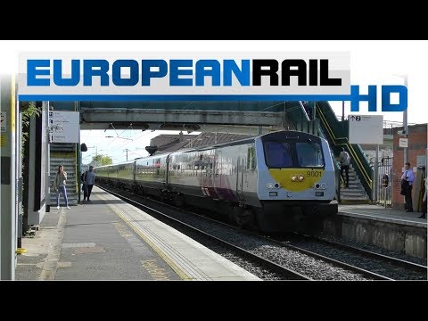 Iarnród Éireann Irish Rail 201 loco 206 + Enterprise De Dietrich 9001 passes Kilbarrack Station