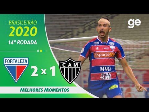 Gols e lances de Fortaleza x Atlético Mineiro