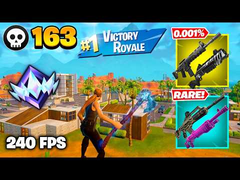 163 Elimination "RANKED RELOAD” Gameplay Wins (Fortnite Chapter 7 Keyboard & Mouse)