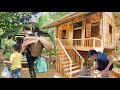 Full Video 45 Day Journey Of A Single Mother Completing A Wooden House With Cheap Materials