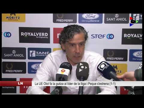 La UE Olot impedeix que el líder marxi amb els tres punts el dia que s’ha estrenat Peque (1-1)