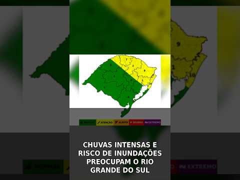 Chuvas e granizo no RS: rios Caí e Taquari sob risco de inundações #Shorts