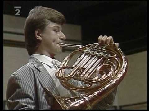 Rare Footage! 14-year-old Radek Baborák plays Weber Concertino for Horn,op 45 Part 2 of 2