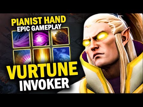 VURTUNE INVOKER VS HUSKAR MID | EPIC COMBO 20 KILLS NO MERCY - DOTA 2 INVOKER