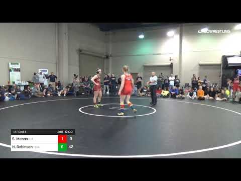 144 Lbs Rr Rnd 4 Sydney Manos Illinois Dual Vs Hunter Robinson Texas A