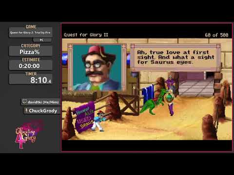 Questing for Glory 4: Quest for Glory 2: Trial by Fire Pizza% by davidtki