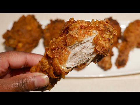Kfc chicken recipe | How to make kfc fried chicken | Crisy fried kfc chicken.