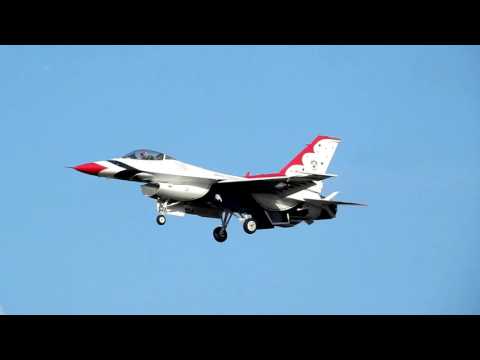 USAF Thunderbirds arriving at Dobbins ARB