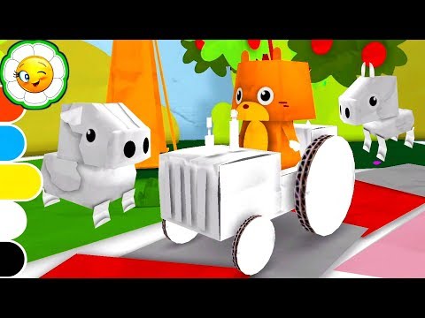 Pango Paper Color #2 Новая игра-раскраска! Игровой мир: Ферма! - YouTube
