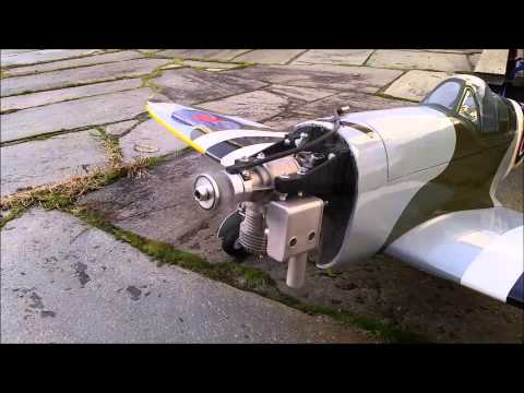 RCGF 15cc Gas Engine with OS G5 Glow plug.