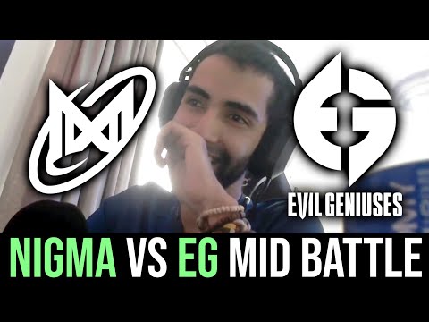 NIGMA vs EG mid battle — SUMAIL vs ABED