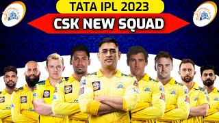 IPL 2023 - Chennai Super Kings Full Squad | CSK Squad 2023 | CSK Players List 2023