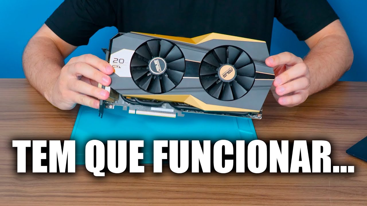 A RARA GTX 980 GOLD EDITION, MAS NÃO FUNCIONA! TEMOS QUE ARRUMAR