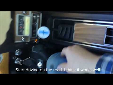 Ford 1969 original 4 speed top loader shifter. Shifting on the road.