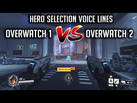 Overwatch 1 vs Overwatch 2 Hero Selection Voice Lines