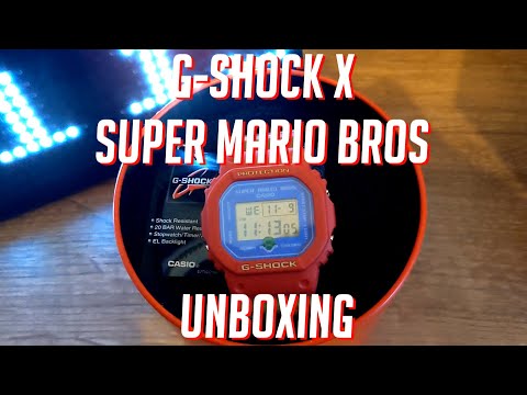 G-Shock X Super Mario Bros Watch Unboxing