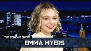 Emma Myers Attended Werewolf Bootcamp to Prepare for Her Role in Wednesday (Extended) | Tonight Show