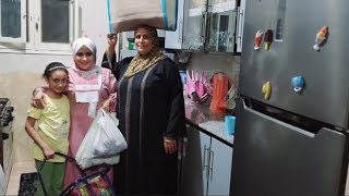 تاني زياره ل العرسان طبخط لبنتي وعملتلها الحلو كلو???? وشرفتها قدام جوزها دا واجب عليا ولازم اعملو????