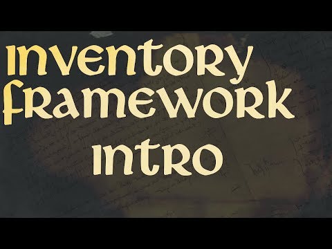 Inventory Framework - Series Introduction