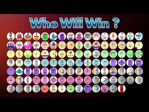 All 110 Numberblocks Marble Race in Algodoo | Who Will Win? Round 3