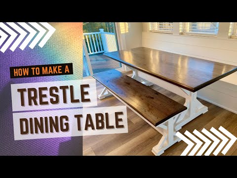 Trestle-Style Dining Room Table Build