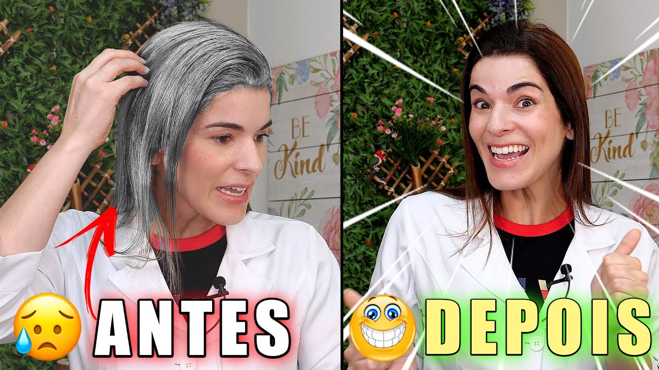 ACABE com os CABELOS BRANCOS Naturalmente sem Tintura