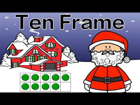 Christmas Ten Frame Subitizing Math Brain Break