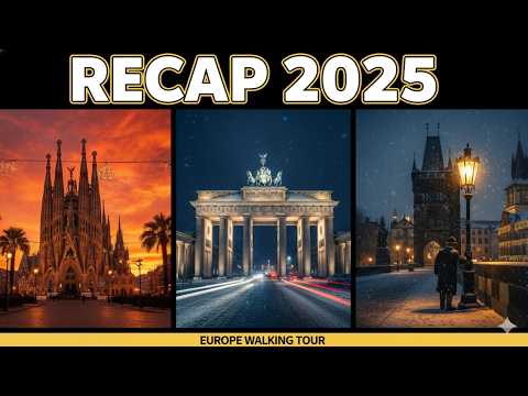 🎬 RECAP 2025 🌍 | Best Walking Tours 🇪🇸 🇩🇪 🇨🇿 Spain, Germany & Czechia 🎶 4K ASMR & Busking