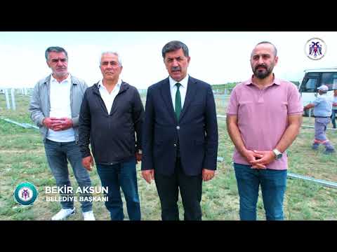 Kurutilek alanında Güneş Enerji Santrali yapım çalışmaları devam ediyor 14.06.2023