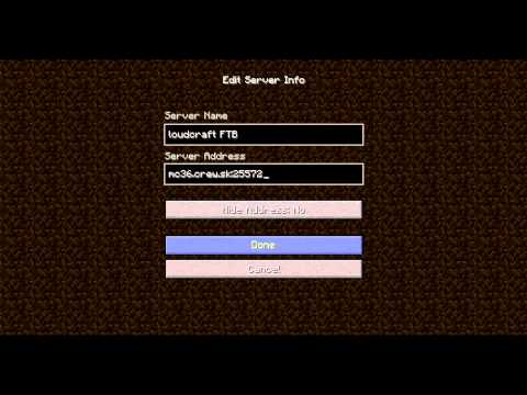 Jak se Připojit na FTB Unleashed server [Loud Gaming]