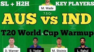 AUS vs IND Dream11 Prediction | Australia vs India Dream11 Team | IND vs AUS Dream11 T20 World Cup.