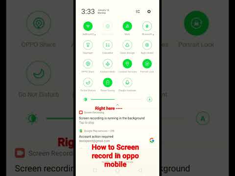 how to screen record in Oppo mobile