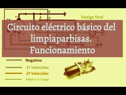 Circuito básico de limpiaparabrisas y circulación de corrientes