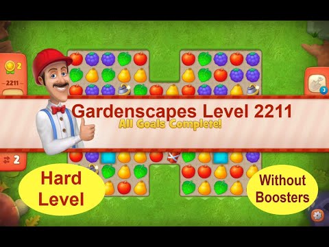 Gardenscapes Level 2211 - [2021] [HD] solution of Level 2211 on Gardenscapes [No Boosters]