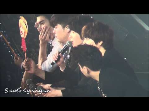 [Fancam Kyuhyun] 120318 Super Show 4 in Bangkok  Talking with ELF and show expression