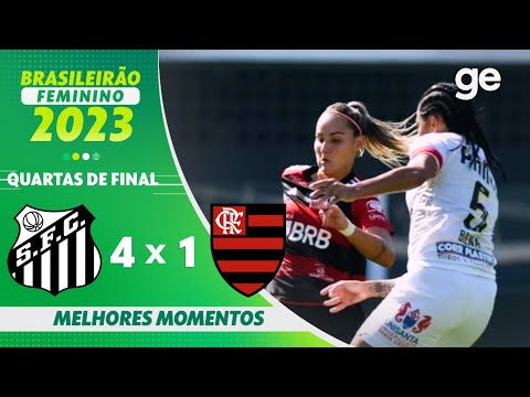 Gols e lances de Santos x Flamengo