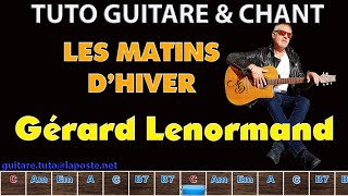 Tuto guitare chant les matins d'hiver Gérard Lenormand