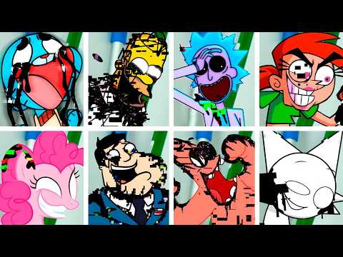Sliced but Every Turn a Different Character Sings 🎶 (FNF Sliced but Everyone Sings It)