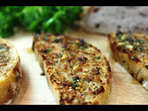 How to make Italian Bruschetta with anchovy and garlic. The best bruschetta ever.